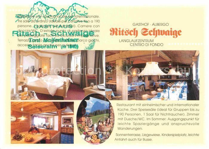 Seiser Alm Dolomiten Gasthaus Albergo Ritsch Schwaige