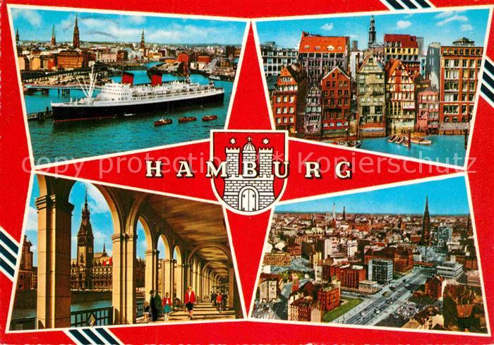 HAMBURG  CITY Hafen Fliegeraufnahme