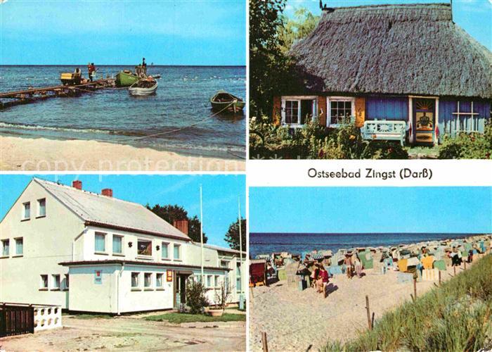 Zingst Ostseebad Strand Fischer Rohrdachkate Erholungsheim Stranddistel