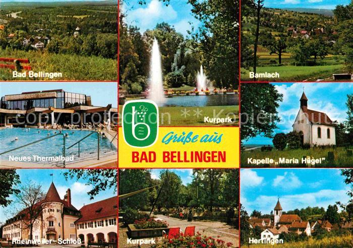 Bad Bellingen Bamlach Kapelle Maria Huegel Hertingen Rheinweiler-Schloss Thermal