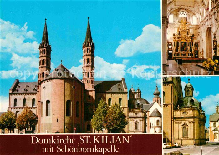 WueRZBURG Bayern Domkirche St. Kilian mit Schoenbornkapelle