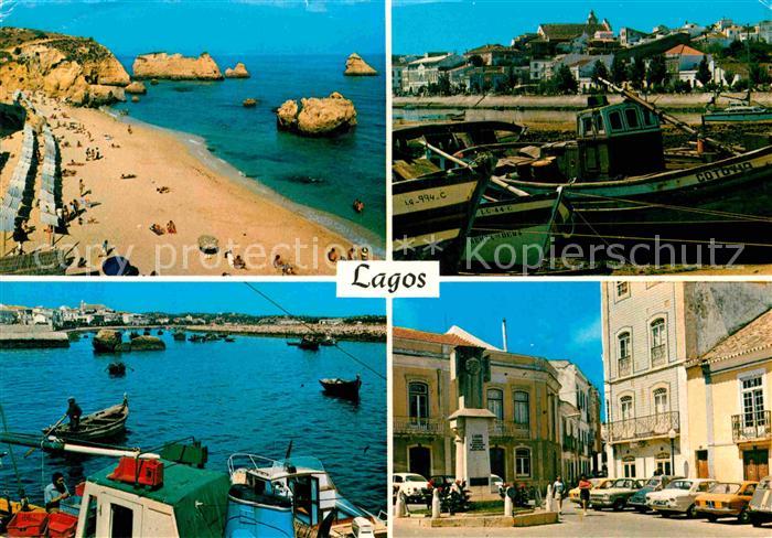 Lagos Algarve Portugal Algarve Strand hafen Ortspartie