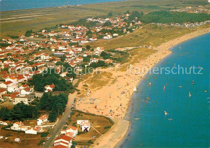 Ile de Noirmoutier Fliegeraufnahme mit Strand
