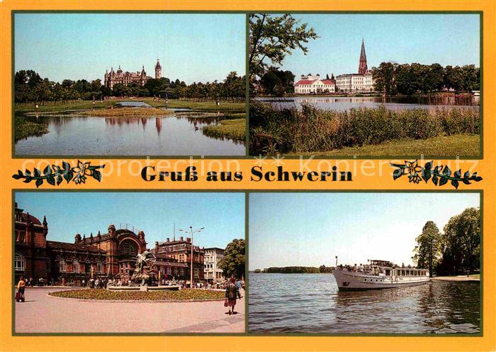 Schwerin Mecklenburg Burgsee Grunthalplatz Schlossgarten
