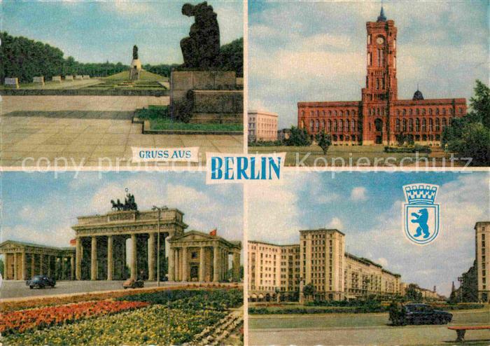 BERLIN  CITY Rotes Rathaus Brandenburger-Tor