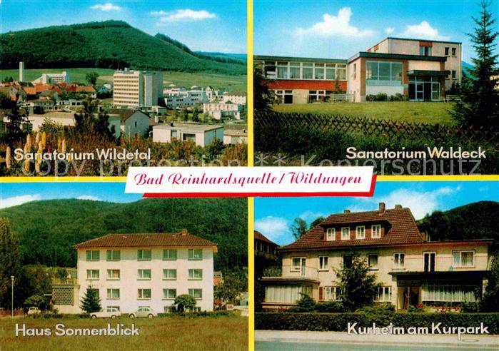 Bad Reinhardsquelle Wildungen Sanatorien Wildetal Waldeck Haus-Sonnenblick Kurhe