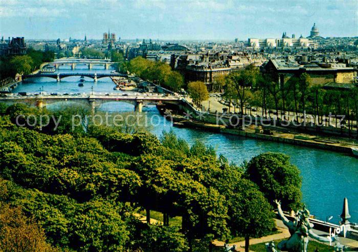 Paris Seine mit Bruecken