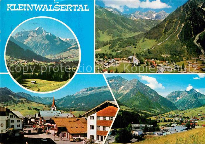 Kleinwalsertal Fliegeraufnahme Ortspartie