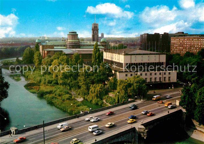 Muenchen Bayern Deutsches Museum Bruecke