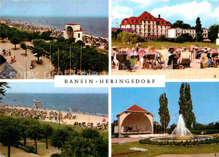 Bansin Ostseebad Strand Heringsdorf FDGB-Heim Solidaritaet Kurpark