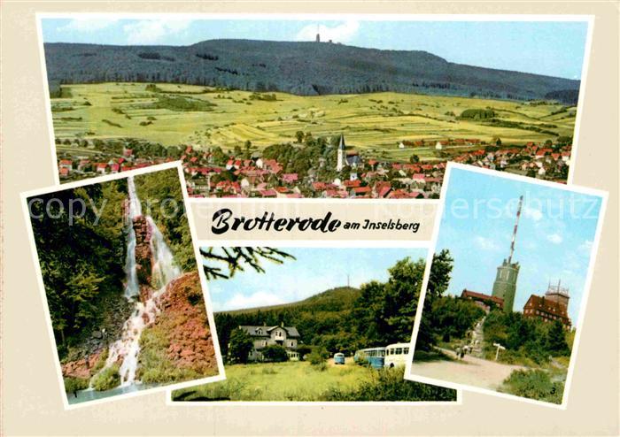 Brotterode Kleiner-Inselsberg Trusetaler-Wasserfall Hotel-Grenzwiese