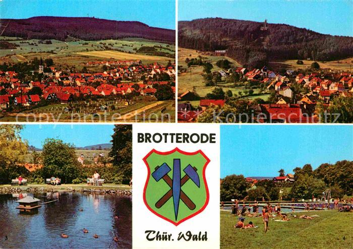 Brotterode Grosser Inselsberg Schanze Gelb-Brunnen-Teich Schwimmbad