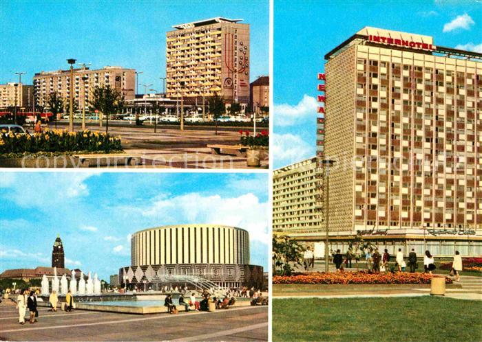 DRESDEN Elbe Pirnaischer Platz Prager-Strasse Kino Interhotel-Newa