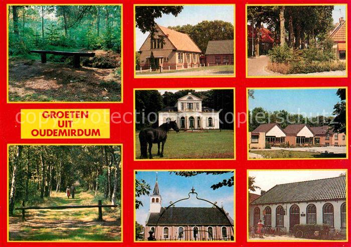 Oudemirdum Park Pferd Villa Kirche