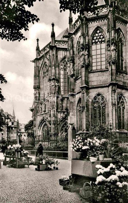 Bad Aachen Blumenmarkt am Dom