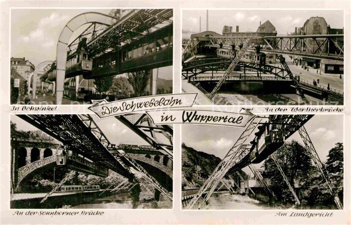 WUPPERTAL NRW Im Vohwinkel Wertherbruecke Sonnborner Bruecke Am Landgericht