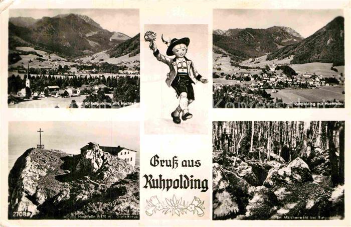 Ruhpolding mit Hochfelln Gipfelkreuz Im Maerchenwald