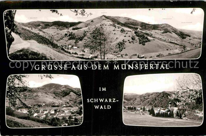 Muenstertal Schwarzwald Panorama Gasthaus Pension Sonne