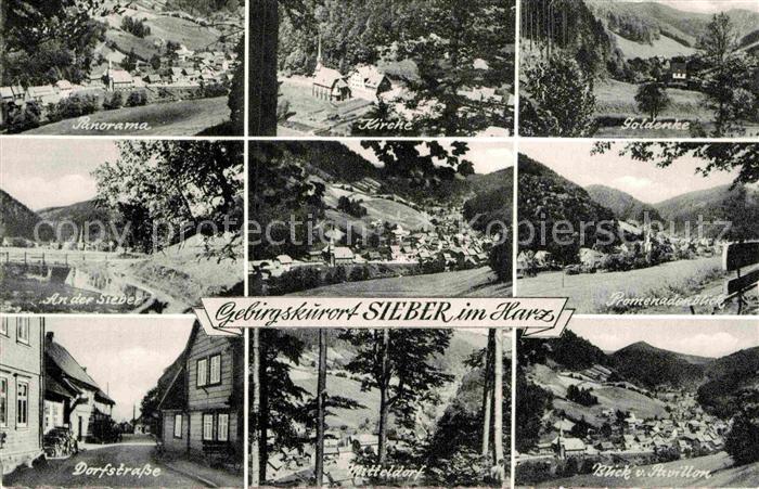 Sieber Panorama Kirche Goldenke An der Sieber Promenadenblick Dorfstrasse Mittel