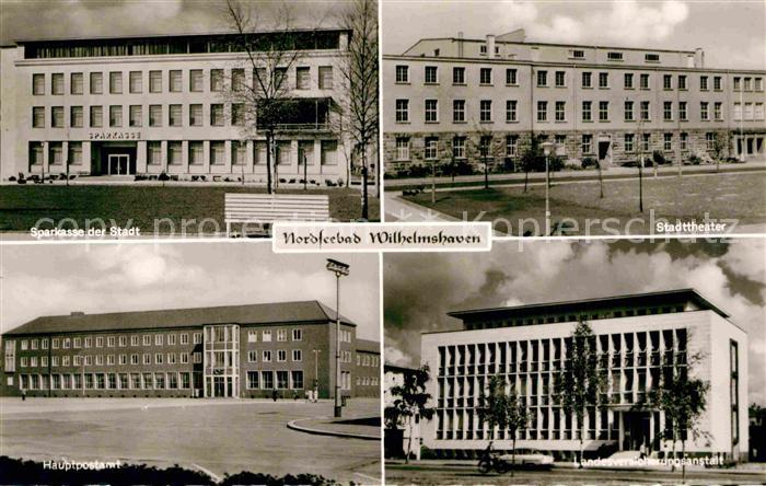 Wilhelmshaven  CITY Sparkasse Stadttheater Hauptpostamt LVA