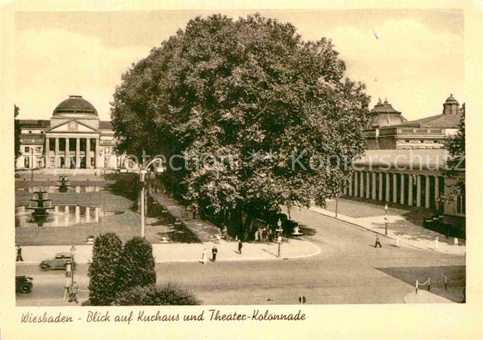 Wiesbaden Kurhaus und Theater Kolonnade