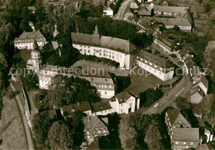 Berleburg Bad Fuerstliches Schloss Fliegeraufnahme
