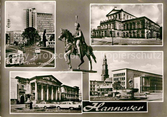 HANNOVER  CITY Conti Hochhaus Oper Leineschloss Leibnitzufer