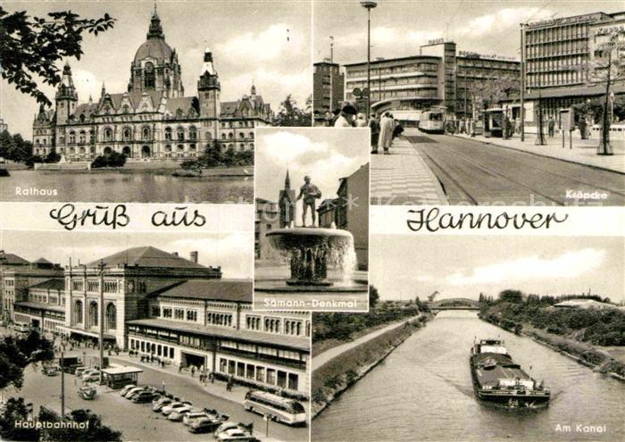 HANNOVER  CITY Rathaus Kroepcke Hauptbahnhof Am Kanal