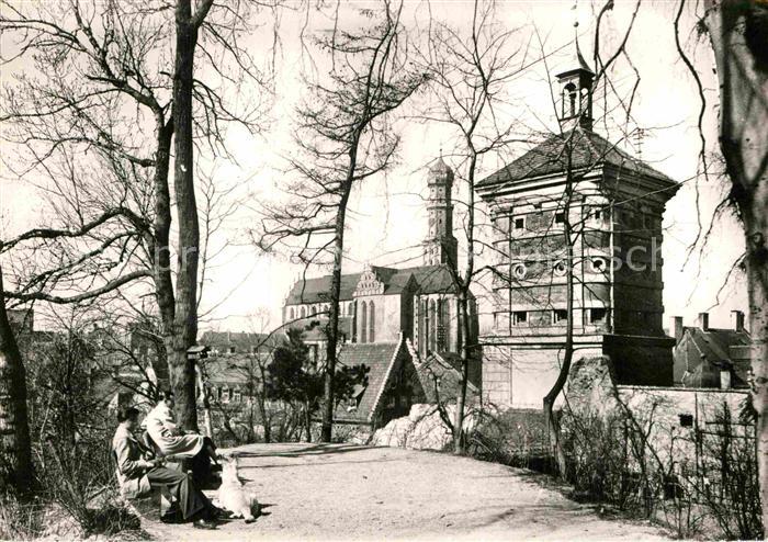 Augsburg Rotes Tor und St Ulrich