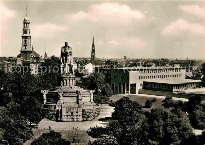 HAMBURG  CITY St Michaelskirche Bismarck Denkmal Jugendherberge
