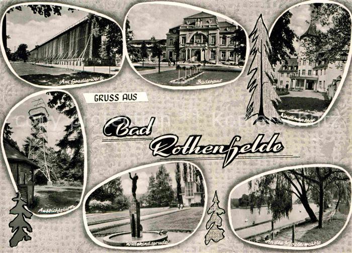 Bad Rothenfelde Gradierwerk Badehaus Waidtmanshof Aussichtsturm Wittekindsprudel