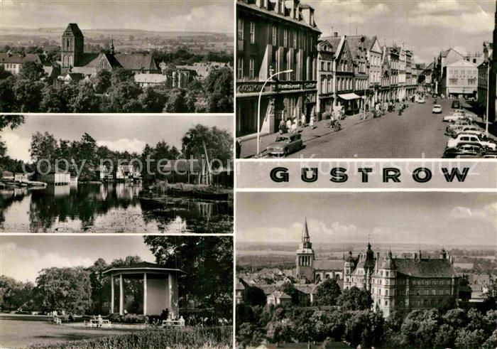 Guestrow Mecklenburg Vorpommern Panorama Teilansichten