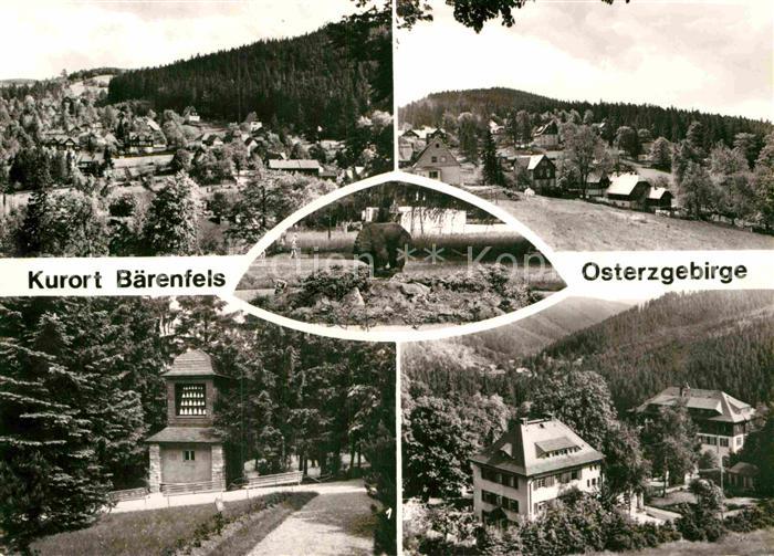Baerenfels Erzgebirge Panorama Glockenturm FDGB Ferienheime