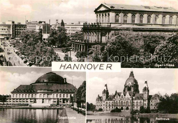 HANNOVER  CITY Opernhaus Stadthalle Rathaus