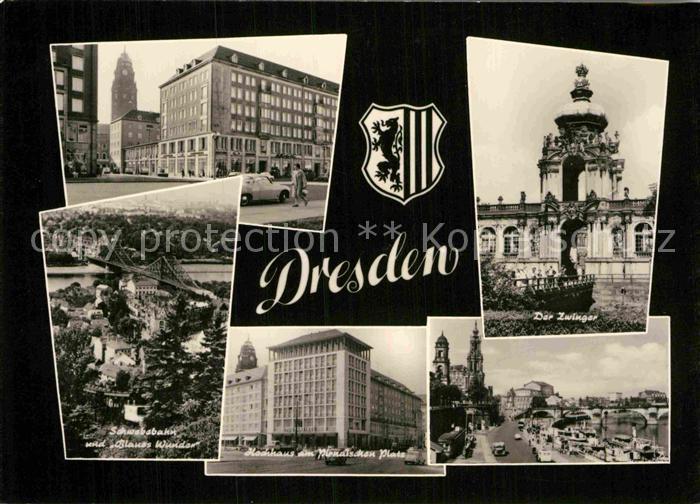 DRESDEN Elbe Schwebebahn Blaues Wunder Pirnaischer Platz Der Zwinger