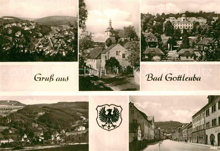 Bad Gottleuba-Berggiesshuebel Panorama Kirche Teilansichten