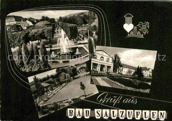 Bad Salzuflen Kurhaus Promenade Wandelhalle Badehaeuser Rosengarten