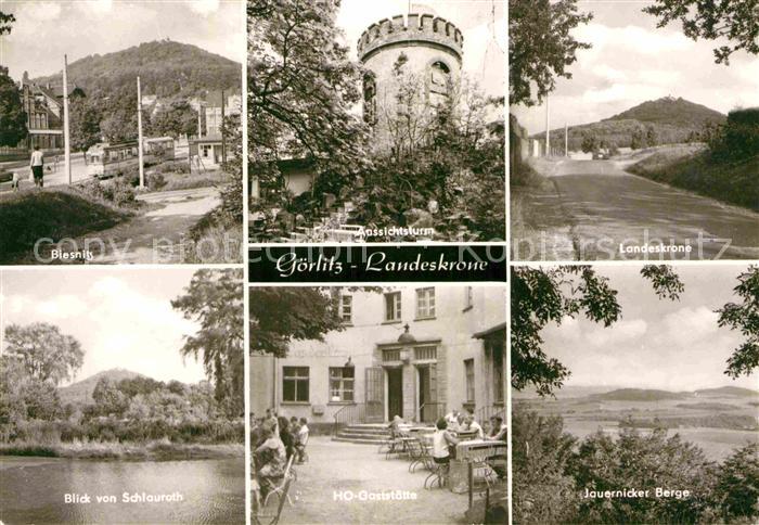 Goerlitz Sachsen Blesnitz Aussichtsturm Landeskrone Schaurath HO Gaststaette Jau