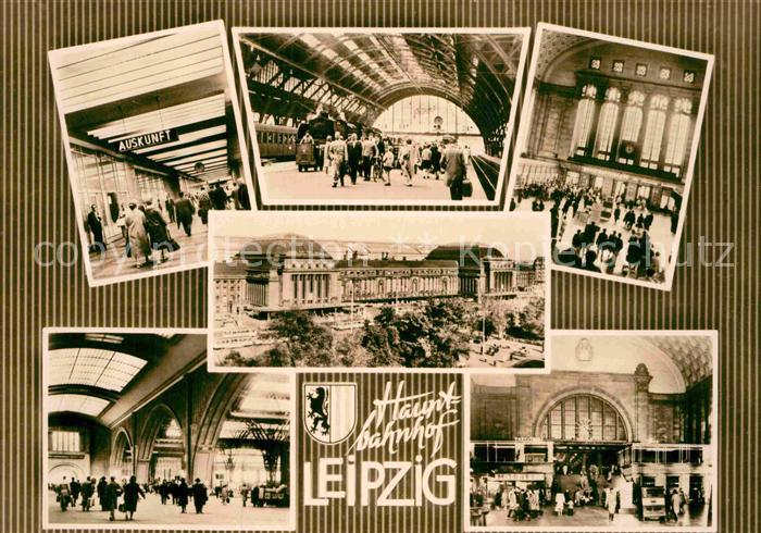 LEIPZIG Sachsen Hauptbahnhof Teilansichten