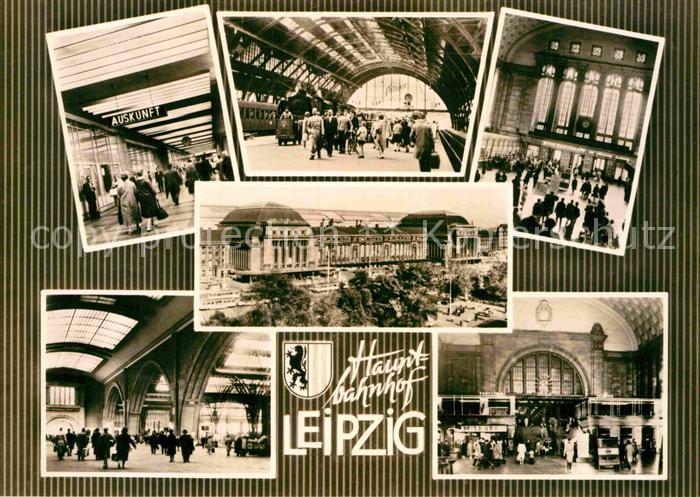 LEIPZIG Sachsen Hauptbahnhof Teilansichten