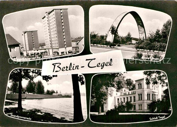 Tegel Hochhaeuser Ziekowstr Borsig Bogen Strandpromenade Schloss Tegel