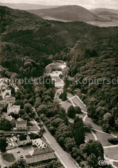 Bad Wildungen Kurpark und Wandelhalle Fliegeraufnahme