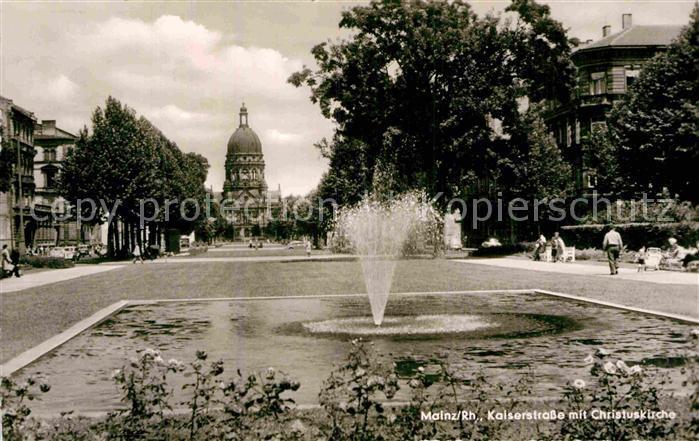 Mainz Rhein Kaiserstrasse Christuskirche
