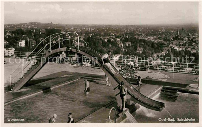 Wiesbaden Opel-Bad Rutschbahn