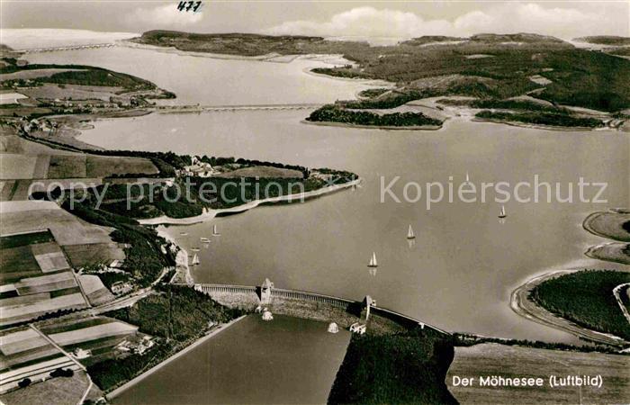 Moehnesee Talsperre Fliegeraufnahme