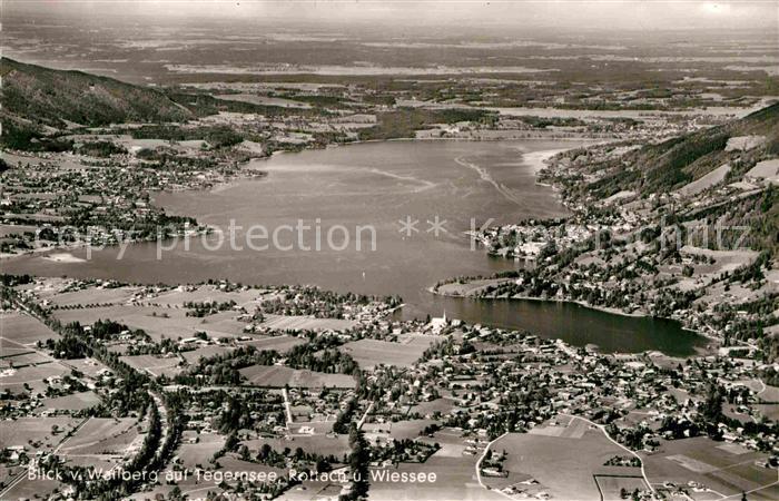 Tegernsee Rottach Wiessee Blick vom Wallberg