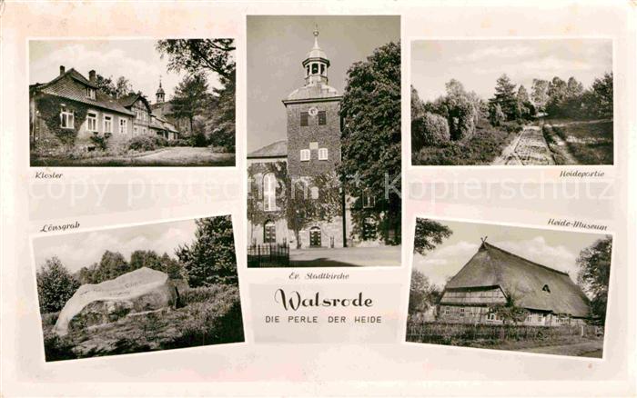 Walsrode Lueneburger Heide Kloster Evangelische Stadtkirche Heide-Museum L?nsgra