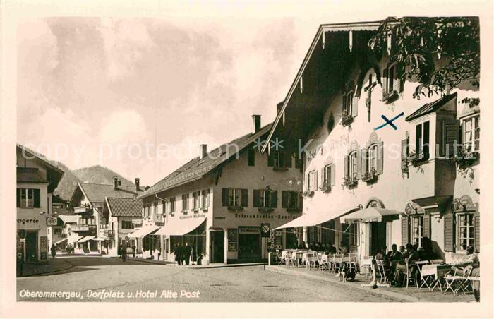 Oberammergau Dorfplatz Hotel Alte Post