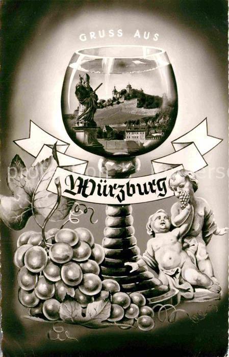 WueRZBURG Bayern Weinglas