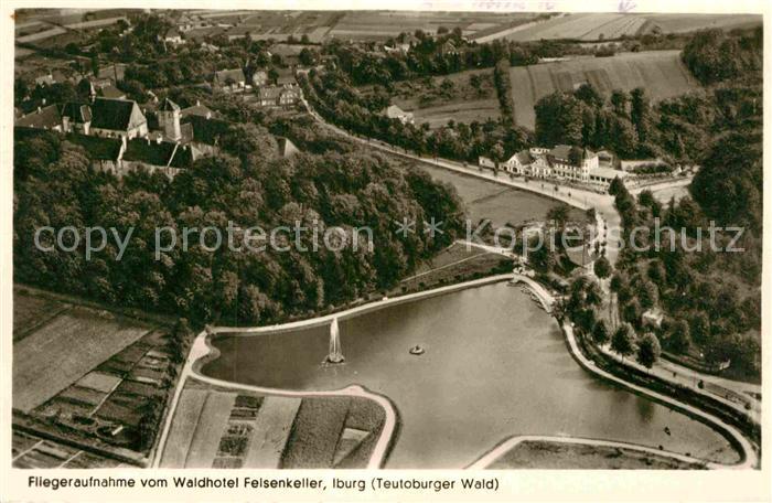 Iburg Teutoburger Wald Fliegeraufnahme Waldhotel Felsenkeller
